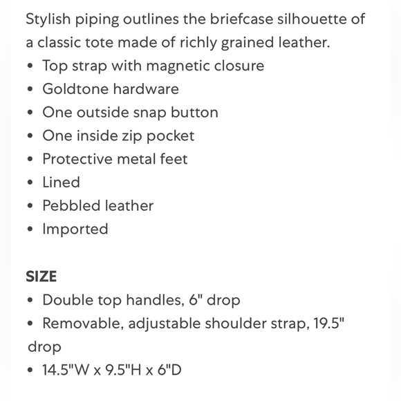 Marc Jacob’s Empire City Leather Tote Black - Picture 6 of 9